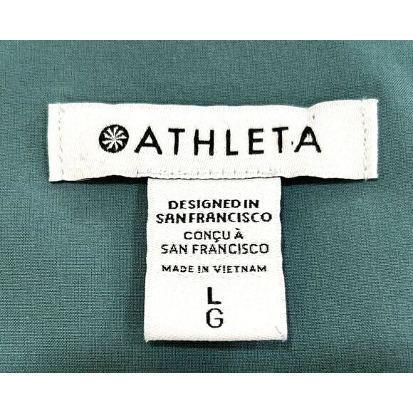 ATHLETA Swing Forward Deep Ocean Teal Pleated Tank - Picture 5 of 6